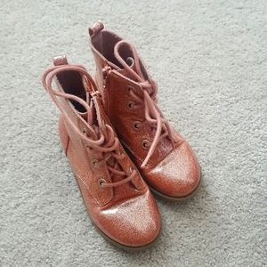 Old Navy Pink Glitter Boots